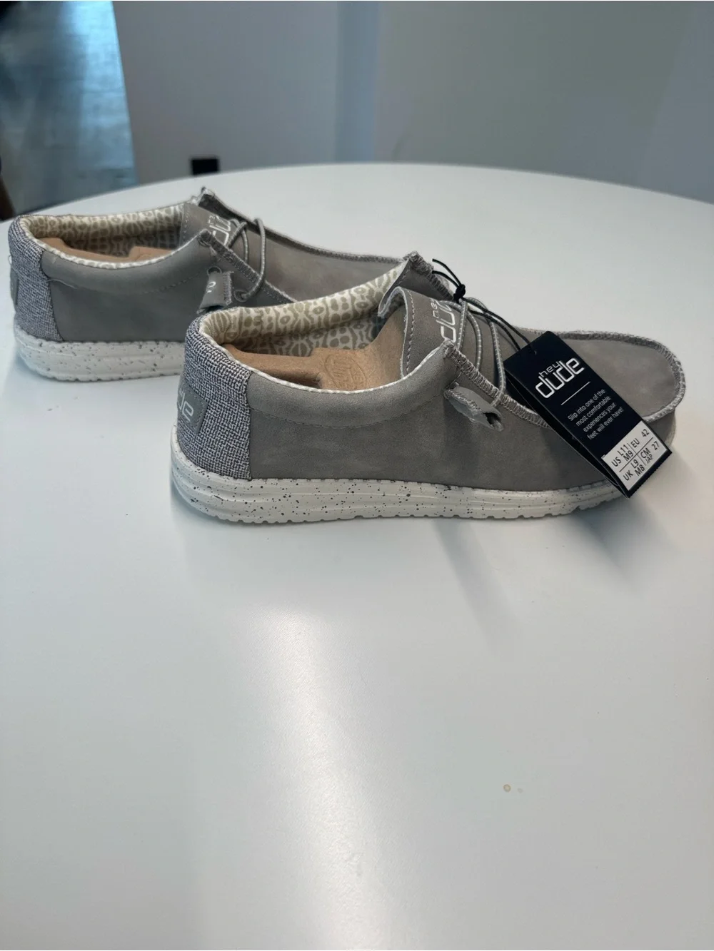 Hey Dude | Shoes | Unisex Hey Dude Mens Gray Casual Slipon  display picture 2